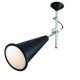 Cone ceiling lamp Tom Dixon black color Small front view
