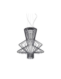 Allegro pendant lamp Foscarini black color front view