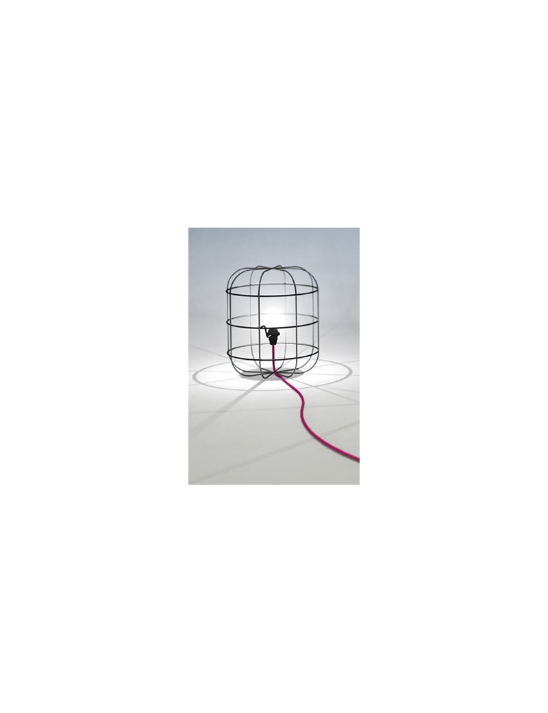 La Cage table lamp Dark Black color front view