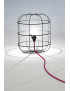 La Cage table lamp Dark Black color front view