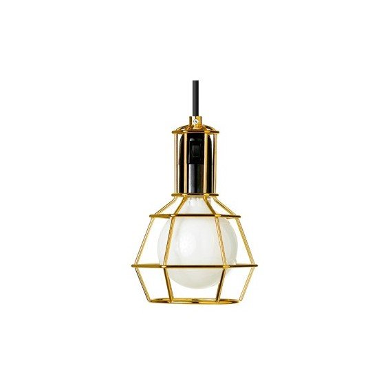 WORK pendant lamp / table lamp Design House Stockholm gold color front view
