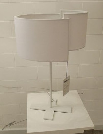 Joiin table lamp Pallucco white color side view