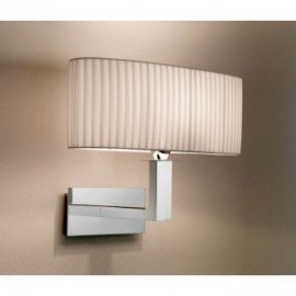 Mei oval wall lamp Bover white color front view