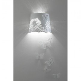 Central park wall lamp Karman white color front view