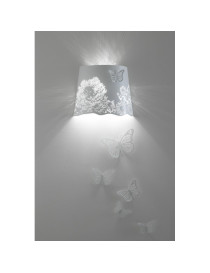 Central park wall lamp Karman white color front view