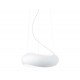 Infinity pendant lamp Vibia white color front view