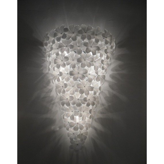 Ipe Cavalli alwin wall lamp white color front view