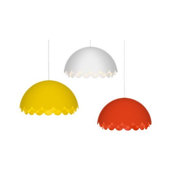 Bloom pendant lamp Zero orange color / white color/ yellow color side view