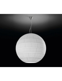 Glo pendant lamp Bover white color Diam 45cm front view