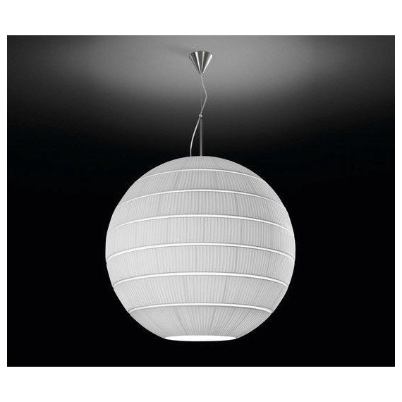 Glo pendant lamp Bover white color Diam 45cm front view