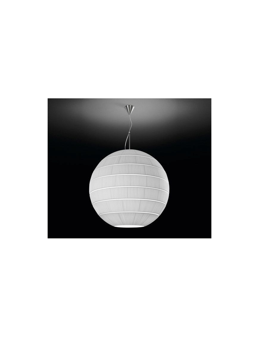 Glo pendant lamp Bover white color Diam 45cm front view