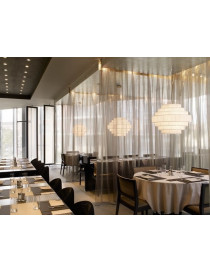 Mos pendant lamp Bover white color L side view