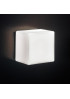 Cubi wall lamp Itre white color front view