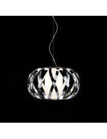 ROLANDA pendant lamp Bover polished chrome color front view