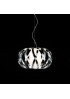 ROLANDA pendant lamp Bover polished chrome color front view