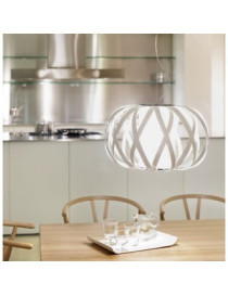 ROLANDA pendant lamp Bover white color front view