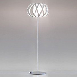 ROLANDA floor lamp Bover polished chrome color front view