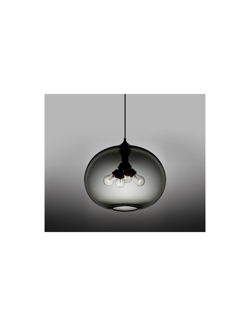 Terra pendant lamp Niche modern black color front view Terra pendant lamp Niche modern black color front view