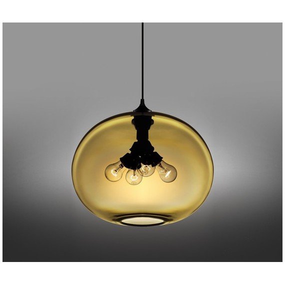 Terra pendant lamp Niche modern yellow color front view
