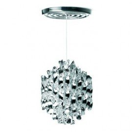 Spiral SP1 ceiling or pendant lamp Verpan silver color front view