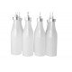 Milk bottle pendant lamp 12 bottles Droog white color back view