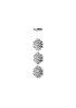 Spiral SP3 ceiling or pendant lamp Verpan silver color front view