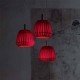 Small Loto pendant lamp Modoluce red color front view