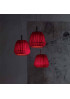 Small Loto pendant lamp Modoluce red color front view