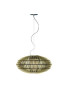 Tropico Ellipse pendant lamp Foscarini olive green color front view