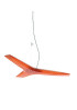 Aircon pendant lamp Luceplan orange color front view