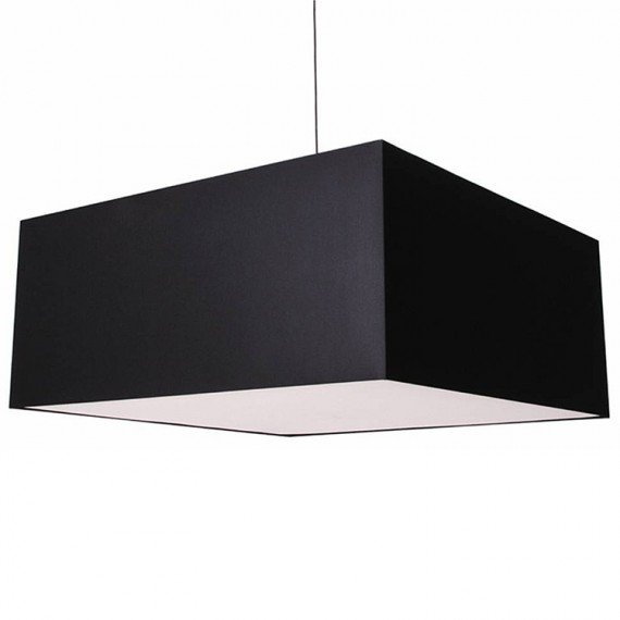 Quadrato Pendant lamp Modoluce black color front view