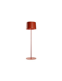 Twiggy reading floor lamp Foscarini red color front view