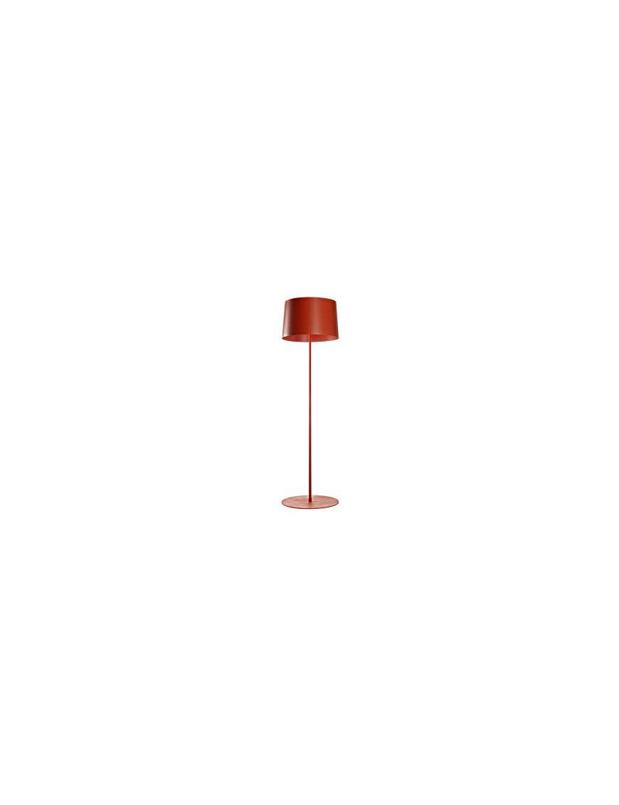 Twiggy reading floor lamp Foscarini red color front view Twiggy reading floor lamp Foscarini red color front view