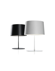 Twiggy table lamp Foscarini black color / white color front view