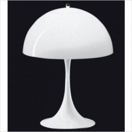 Panthella table lamp Verpan white color front view