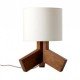 Rook table lamp Blu Dot white color front view