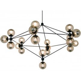 Modo chandelier Roll & Hill smoked color front view