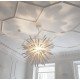 Kou chandelier white color Diam 80cm front view