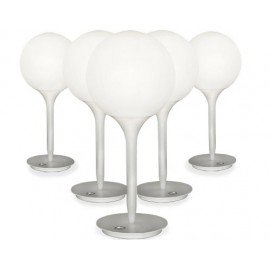 Castore table lamp Artemide white color front view