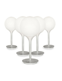 Castore table lamp Artemide white color front view