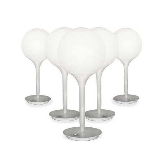 Castore table lamp Artemide white color front view