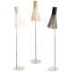 Secto 4210 floor lamp Secto Design white color / natural color / black color front view