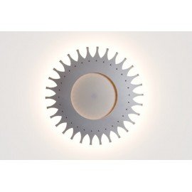 Schproket wall lamp Christopher Moulder white color front view