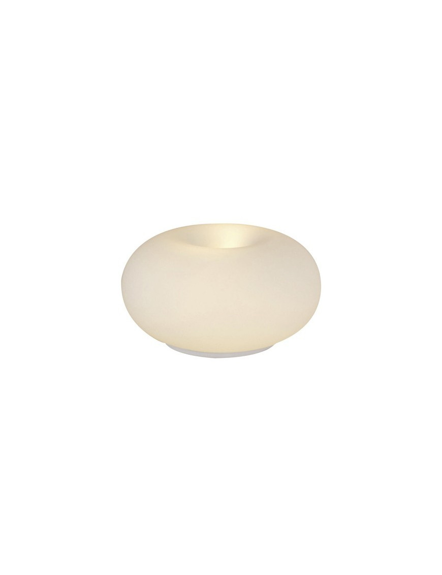 Optica table lamp Eglo white color Diam 28cm front view Optica table lamp Eglo white color Diam 28cm front view