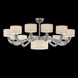 TamTam Chandelier Barovier&Toso white color side view