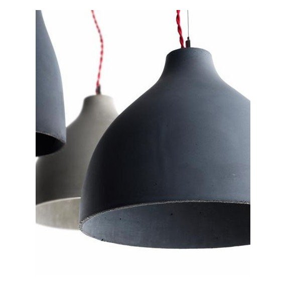 Heavy pendant lamp Decode grey color front view