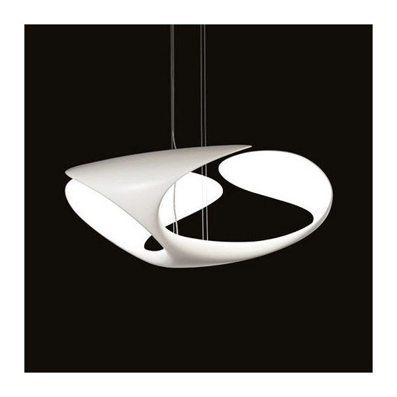 Clover pendant lamp Kundalini white color front view