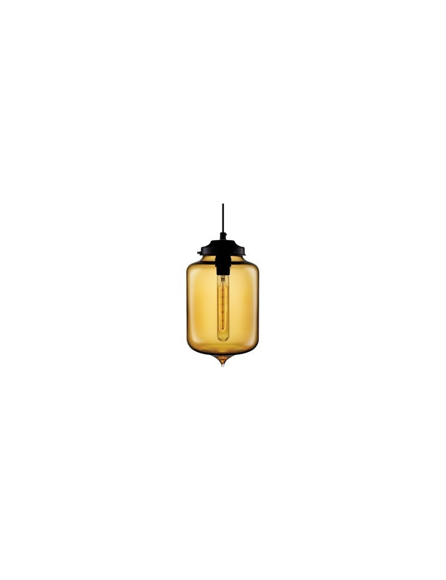 Turret pendant lamp Niche modern amber color front view Turret pendant lamp Niche modern amber color front view