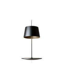 Illusion pendant lamp Northern lighting black color front view