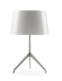 Lumière XXL style table lamp Foscarini white color front view